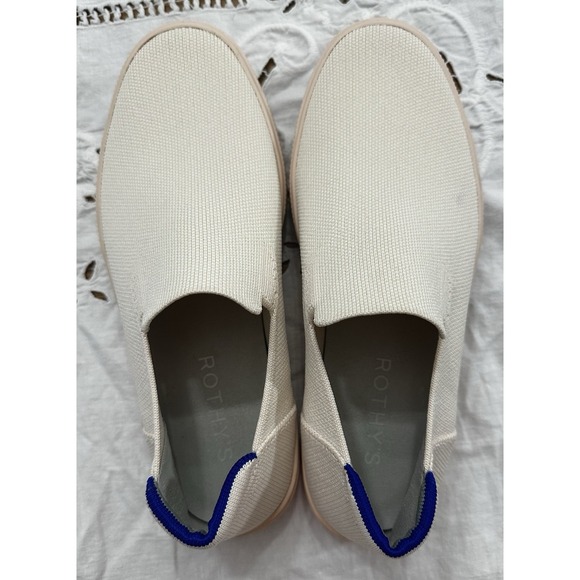 Rothy's City Slip On Sneaker Women's 10 Or Men's 8.5 UNISEX-Pinkish White - Picture 3 of 7
